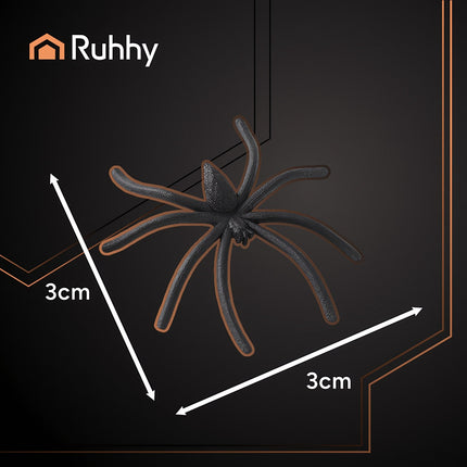Halloween Glow-in-the-Dark Spider Web with 20 Spiders