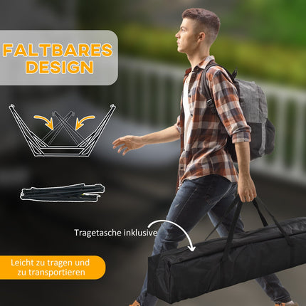 Steel hammocks with hammock, capacity 120 kg