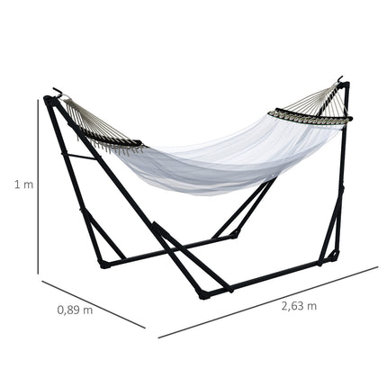 Steel hammocks with hammock, capacity 120 kg