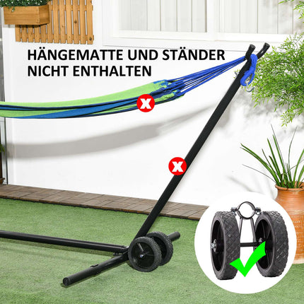 Wheel set for hammocks, Universal, Weatherproof, Black