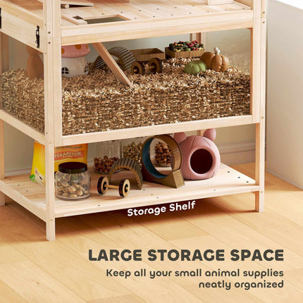 Hamster Cage with 3 Levels, Accessories, Easy Clean