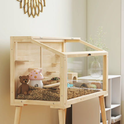 Hamster Cage with Accessories, 110x52x101 cm, Wood/Plastic