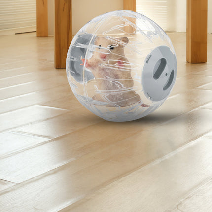 Hamster ball with gray lid