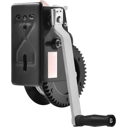 Hand Winch 3500 lb, 33 ft Steel Cable, Two-Way Ratchet