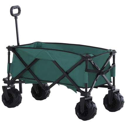 Folding metal garden cart - 360° telescopic handle, 20 kg capacity