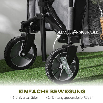 Collapsible trolley with adjustable handle, 120 kg capacity