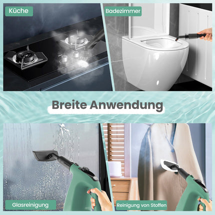 Handheld Steam Cleaner, 1400W, 400ml, 14-Piece Set