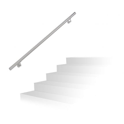 Handrail in stainless steel