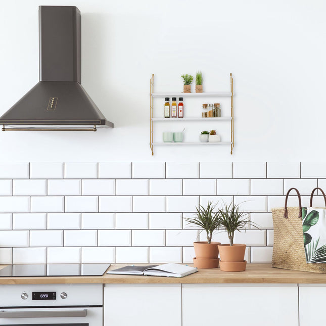 Hanging 3-Tier Wall Shelf