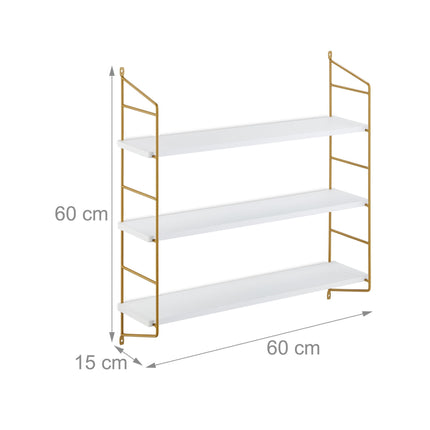 Hanging 3-Tier Wall Shelf