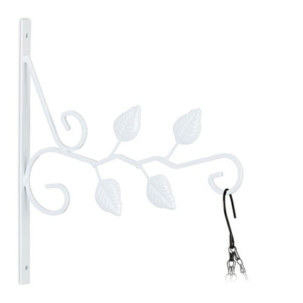 Hanging Basket Bracket with Leaves