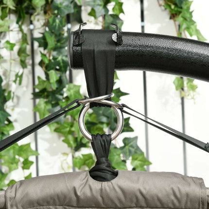 2-seat hanging basket chair, folding seat, 240 kg capacity