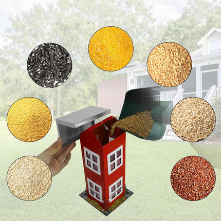 Hanging Metal Birdhouse with Removable Roof