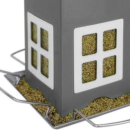 Hanging Metal Birdhouse with Removable Roof