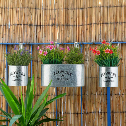 Hanging Plant Pots Set of 3 for Balcony & Garden