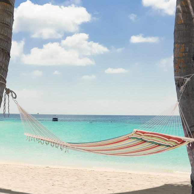 Colorful striped hanging chair Hammock swing, 188 x 140 cm
