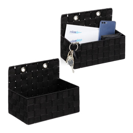 Hanging Wall Storage Baskets – Set of 2, Space-Saving