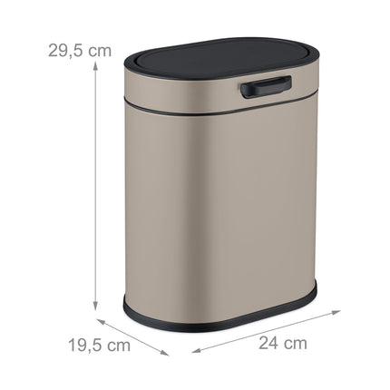 Hanging Waste Bin 5L with Push-Up Lid for Kitchen/Bathroom