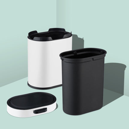 Hanging Waste Bin 5L with Push-Up Lid for Kitchen/Bathroom