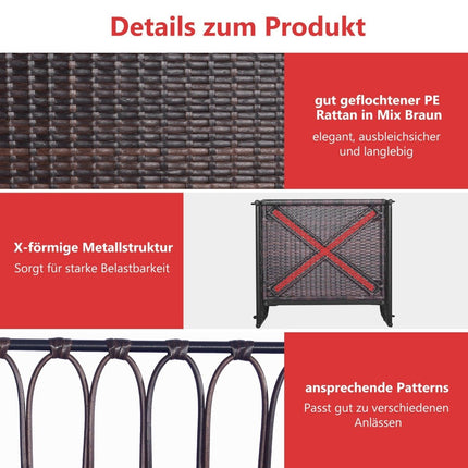 Hanging chair, patio swing, can hold up to 180 kg, hanging seat with seat and back cushions 80 x 65 x 58 cm