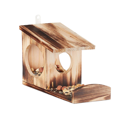 Hanging feeder for squirrels