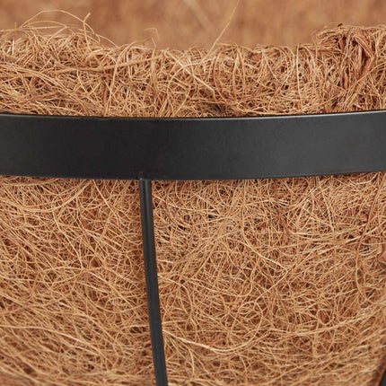 Hanging flower basket with 3 baskets made of coconut fiber