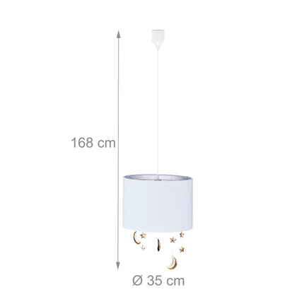 Hanging lamp Children's room Moons & stars