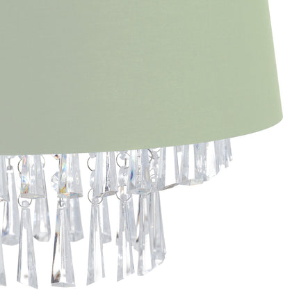 Hanging lamp Fabric with crystals