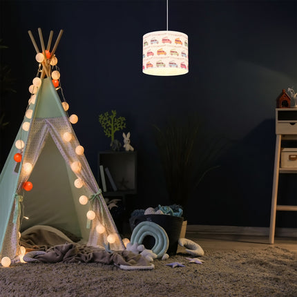 Hanging lamp children's room cars