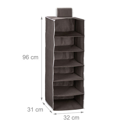 Hanging shelf Wardrobe 6 compartments