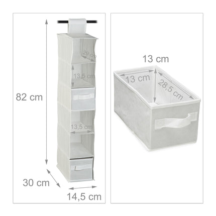 Hanging shelf for wardrobe