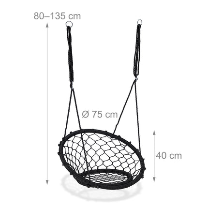 Hanging swing black