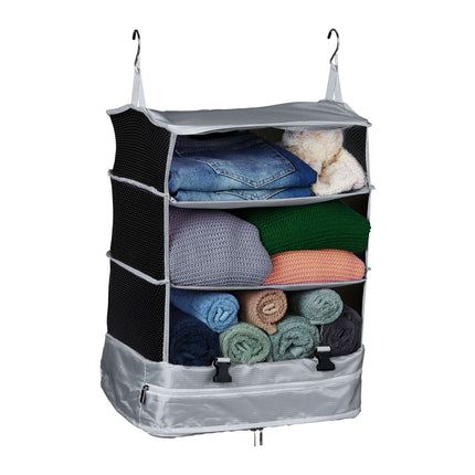 Hanging travel organizer 4 compartments