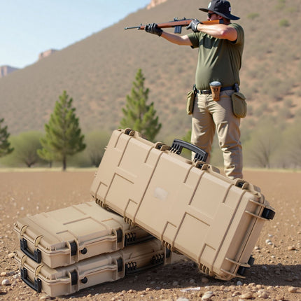 Hard Rifle Case 109 cm, Wheeled, IP67, Pre-Cut Foam