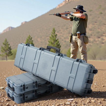 Hard Rifle Case 138 cm, Lockable, IP67, Wheels