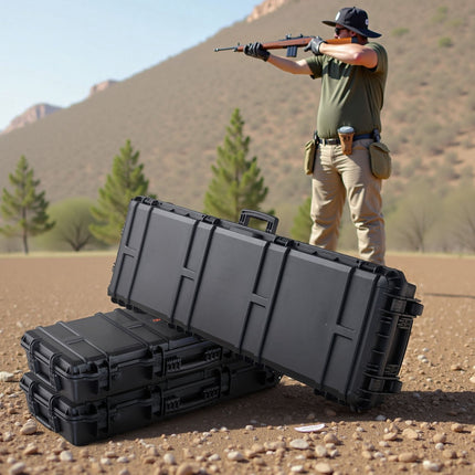 Hard Rifle Case, Lockable, Wheeled, IP67 Waterproof