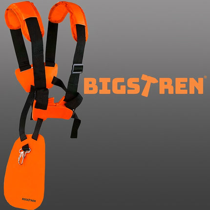 Harnesses/supporting belts for petrol brushcutters