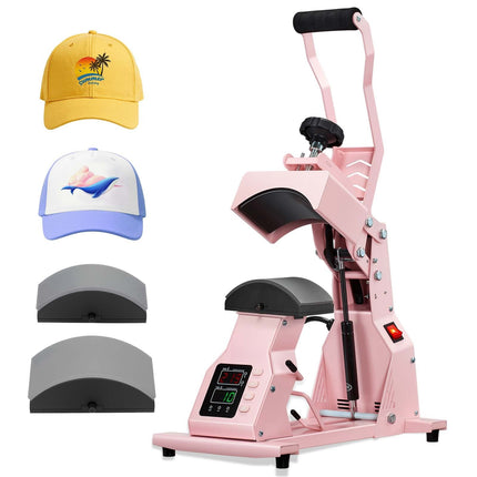 Hat Heat Press Machine, 2 Platens, Temp Timer Control