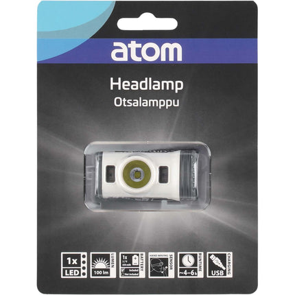 Headlamp with Motion Sensor, Rechargeable, 100 lm, IPX4