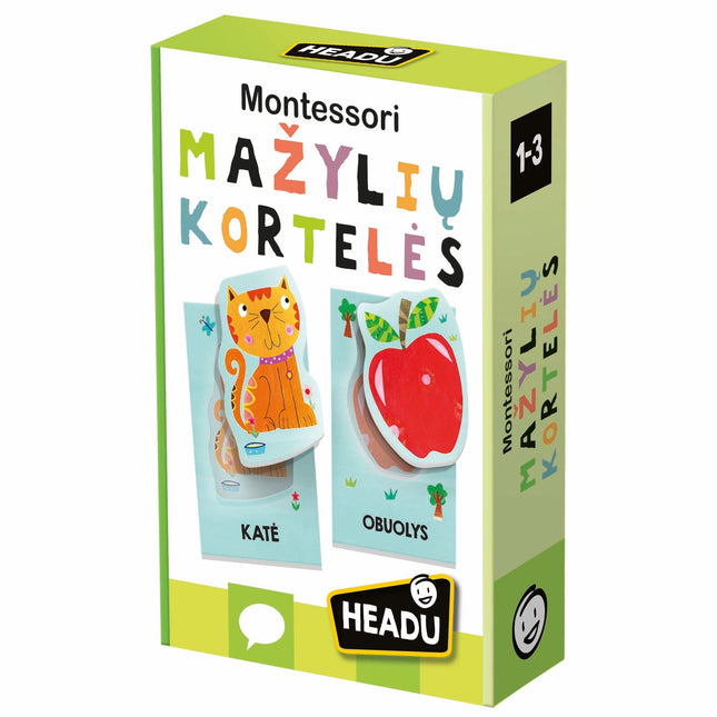 Headu Montessori Baby Flashcards (In Lithuanian Lang.)