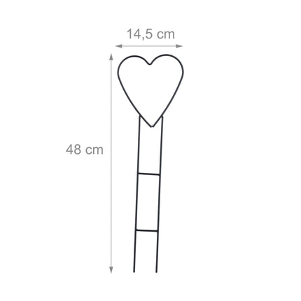 Heart climbing supports in a set of 4