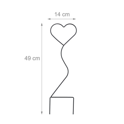 Heart climbing supports in a set of 4