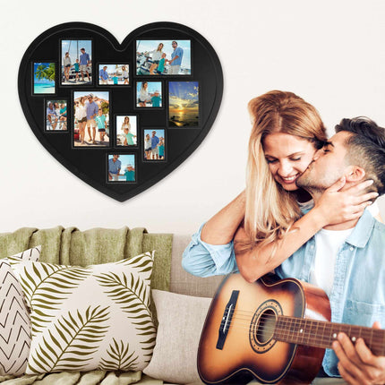 Heart photo frame for 11 photos