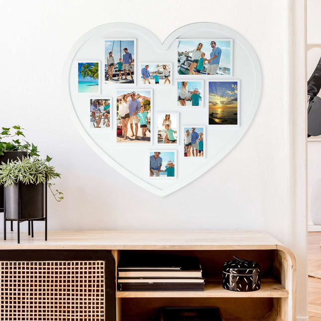 Heart photo frame for 11 photos