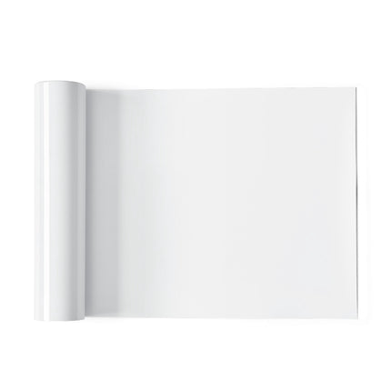 Heat Transfer Vinyl Roll, Glossy White, 12 in x 50 ft
