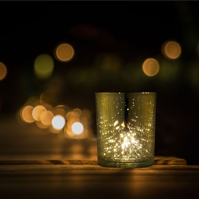 Heat candle holder gold set of 12