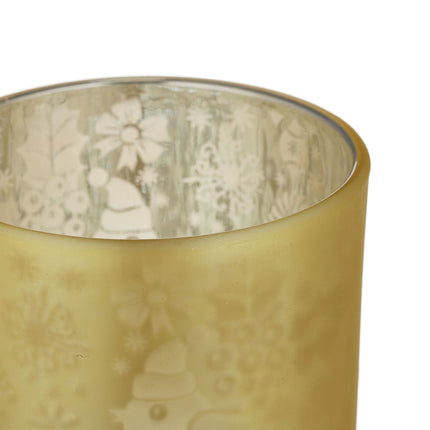 Heat candle holder gold silver set of 12