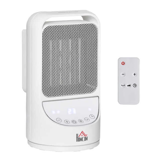 Ceramic electric heater, 750/1500W, 3 levels, timer, oscillating