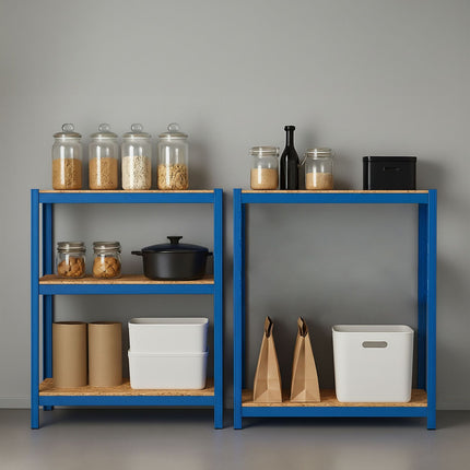 Heavy-Duty Adjustable Shelving Unit, 180x60x30 cm