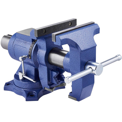 Heavy Duty Bench Vise, 6.5 in Jaws, 360° Swivel Base, Anvil